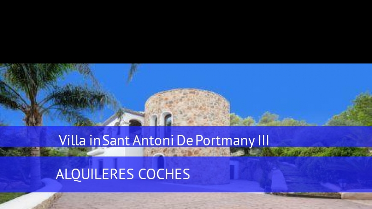 Villa in Sant Antoni De Portmany III 