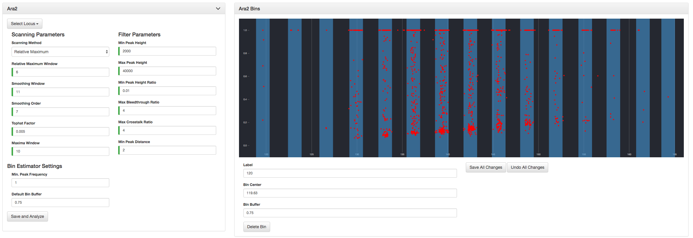 Bin Estimator Demo