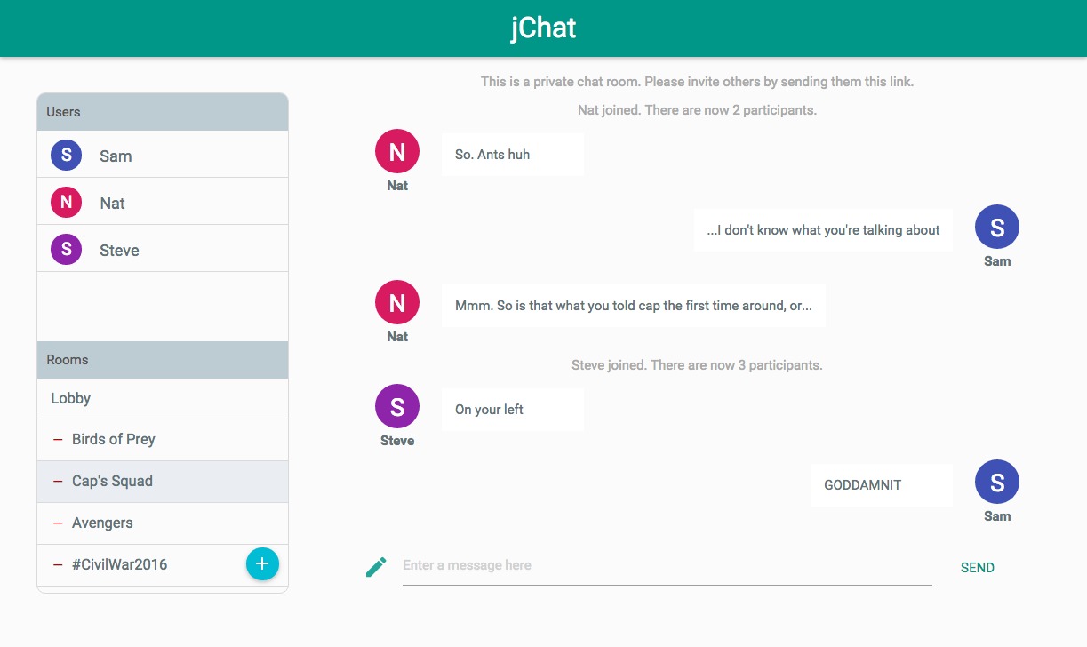 GitHub joycex99/jchatnode Multiroom, realtime messaging