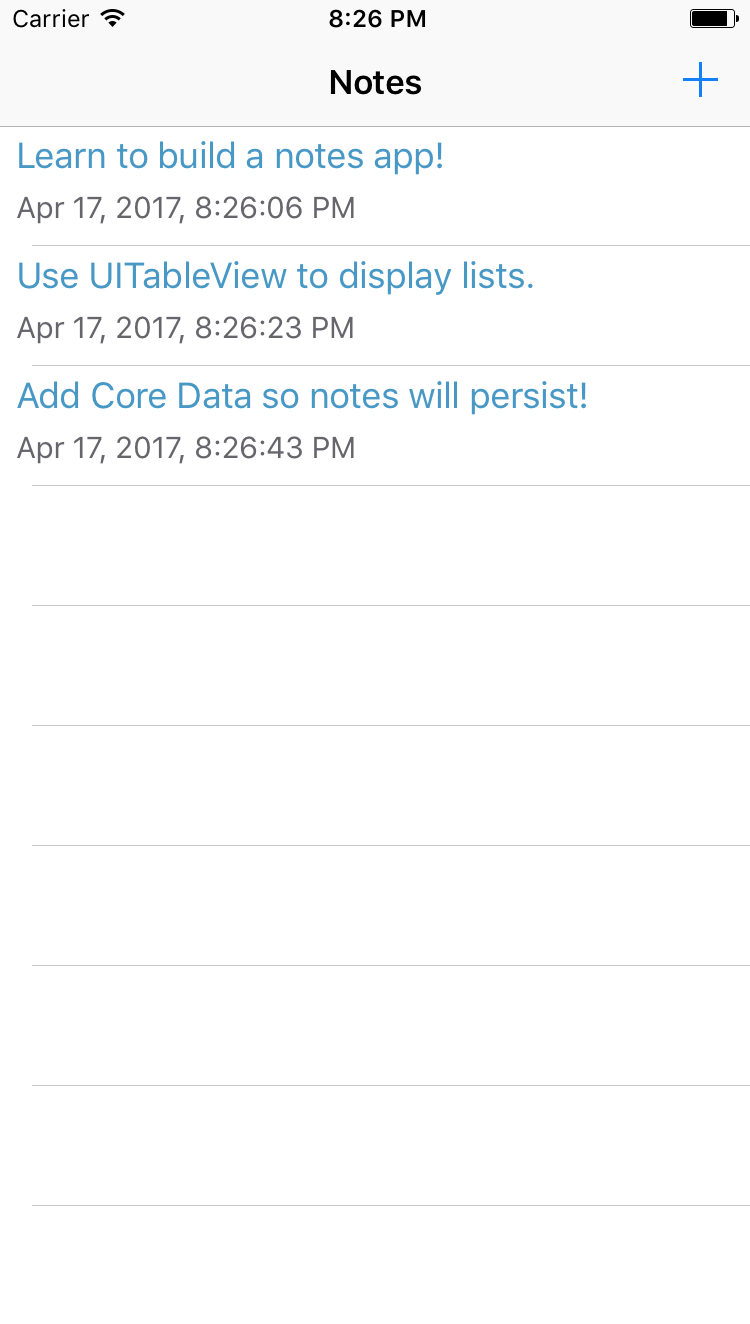 Learn how to build Make School Notes in Swift 3 Image