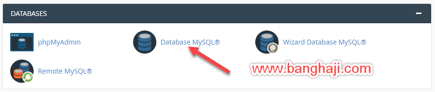 Membuat Database cPanel - Pilih Database MySQL