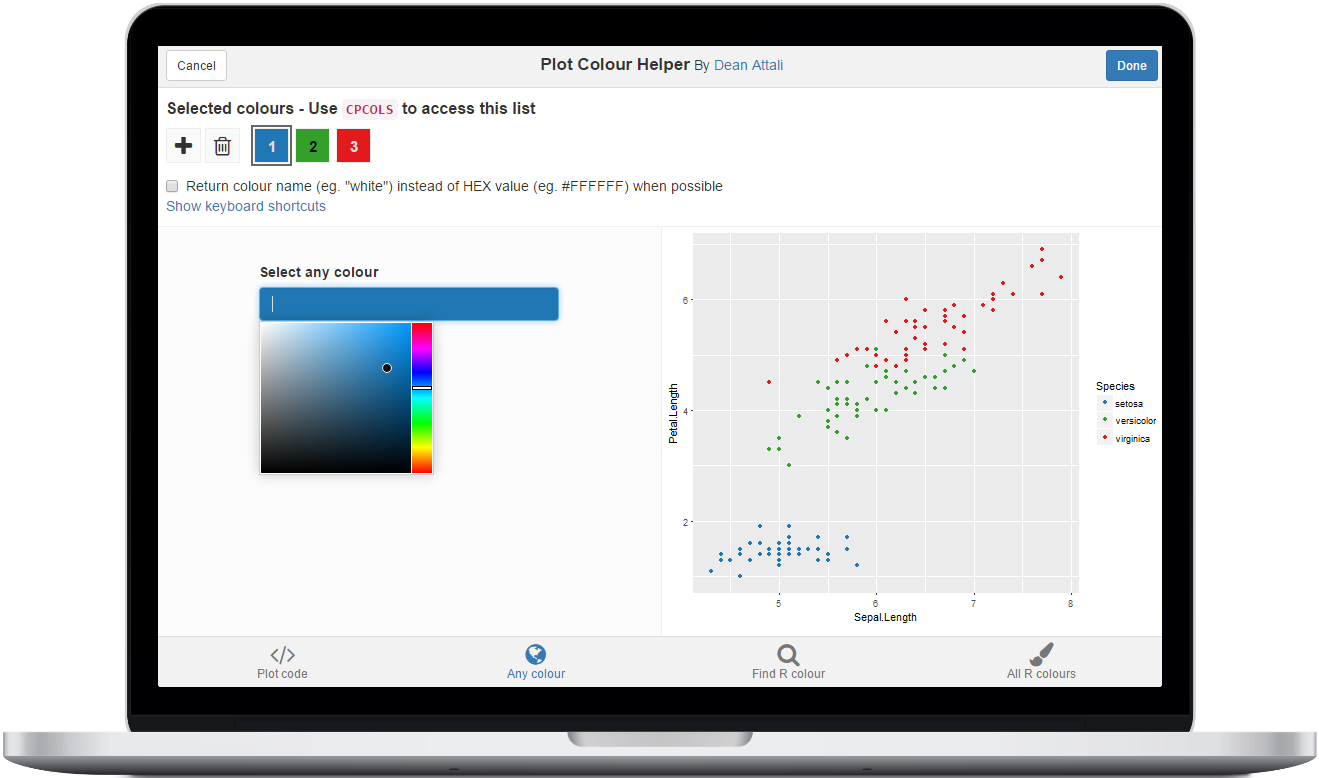Plot Colour Helper – Finally an easy way to pick colours for your R plots!