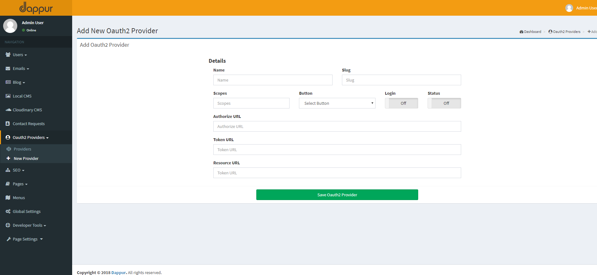 Add Oauth2 Provider alt text