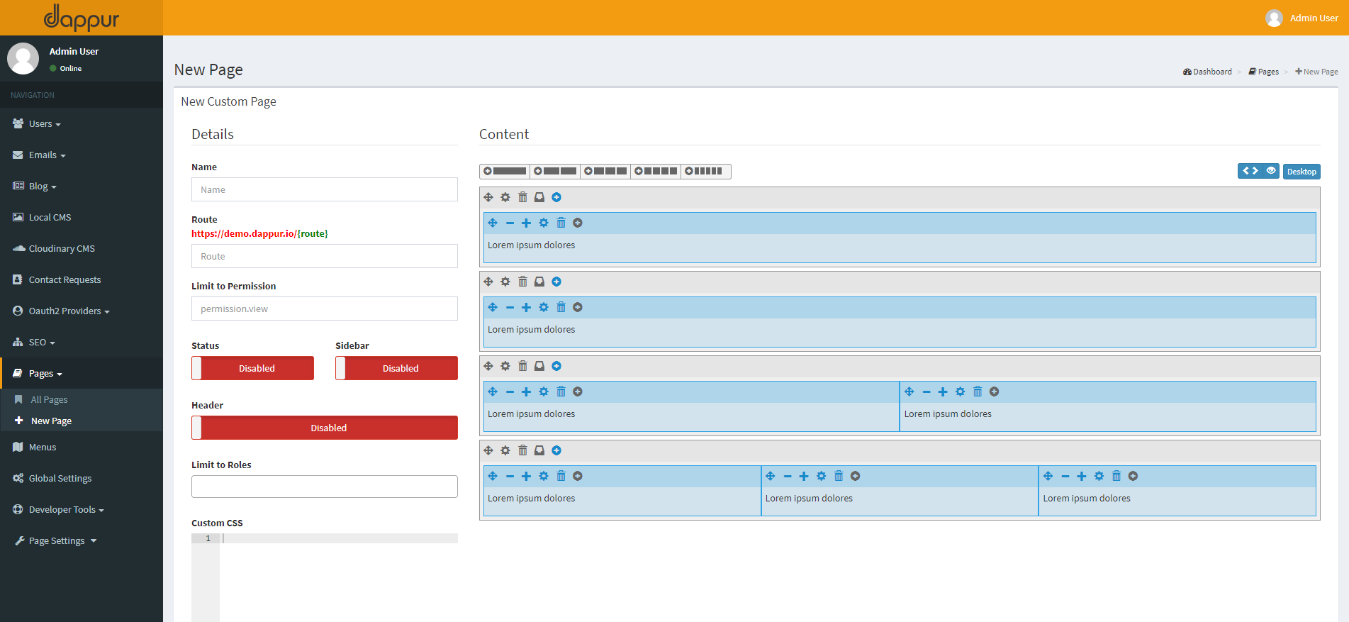 New Custom Route alt text