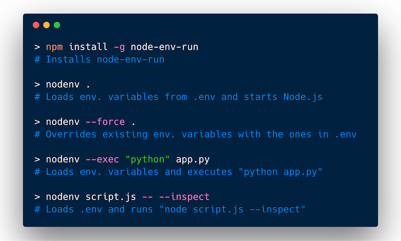 node-env-run-npm