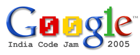 Google India Code Jam 2005