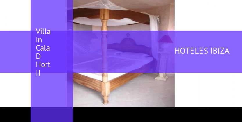 Villa in Cala D Hort II booking