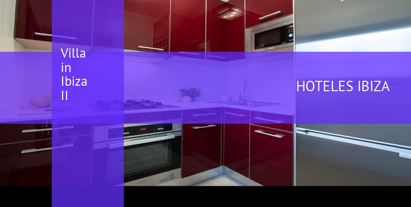 Villa in Ibiza II booking