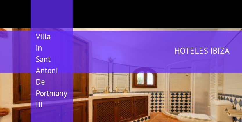 Villa in Sant Antoni De Portmany III booking