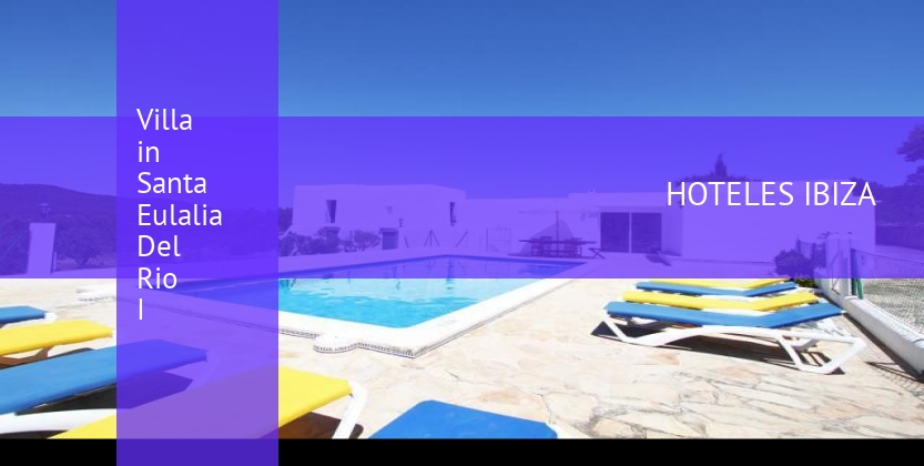 Villa in Santa Eulalia Del Rio I booking