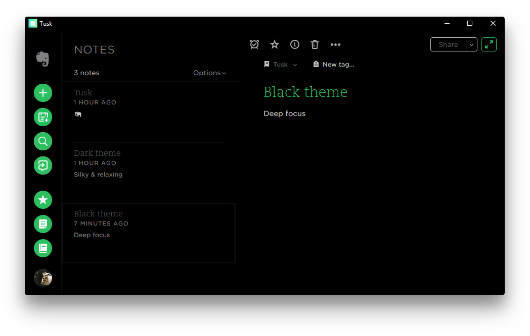 Tusk Black Theme