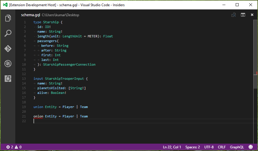 Graphql For Vscode Visual Studio Marketplace