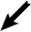 Symbol: Diagonaler Pfeil nach links