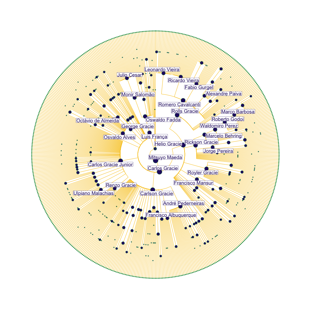 Building a Brazillian Jiu-Jitsu family tree