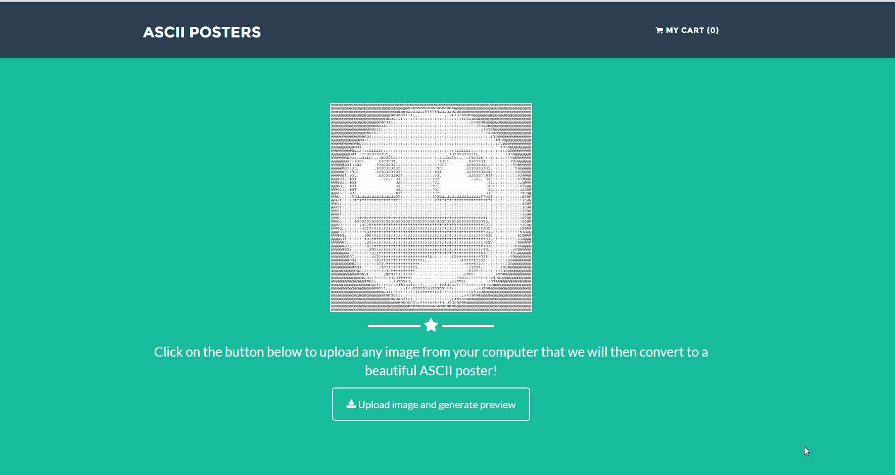Demo of Ascii Poster