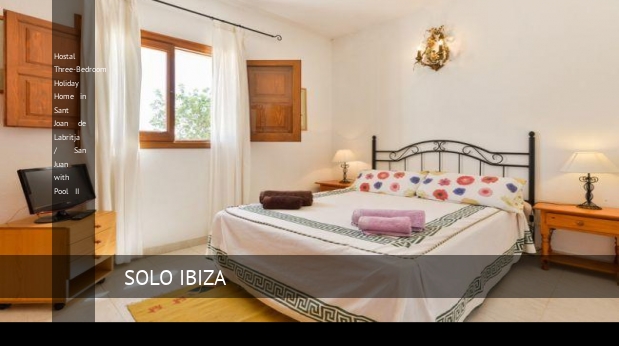 Hostal Three-Bedroom Holiday Home in Sant Joan de Labritja / San Juan with Pool II