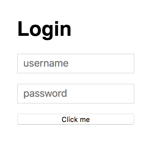 Good login sample