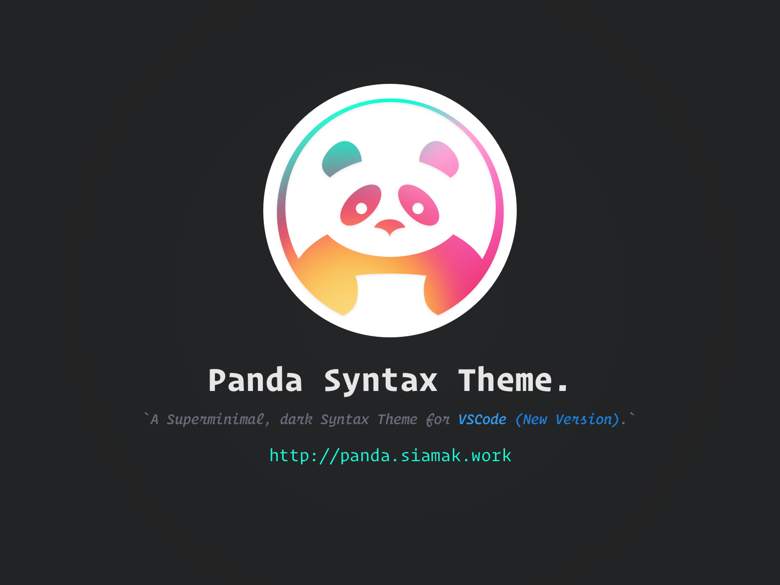 推荐：Panda Syntax —— 超极简洁的暗色主题-CSDN博客